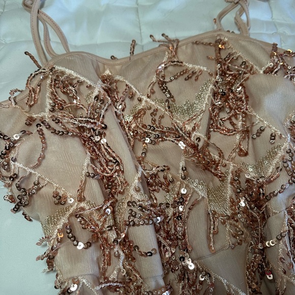 Vici Dolls Pink Sequin Mini Dress - Picture 4 of 5